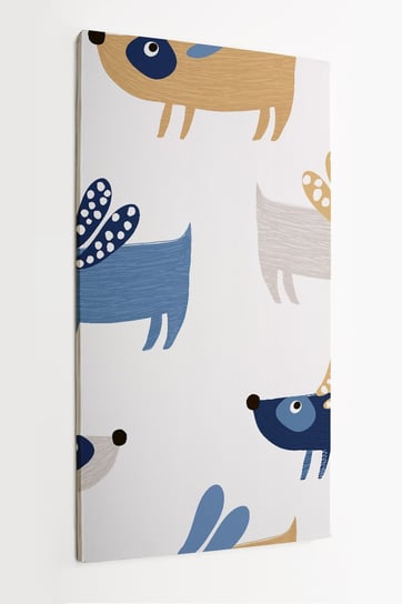 Obraz na płótnie HOMEPRINT, wzór pieski, psy, zwierzęta 50x100 cm HOMEPRINT