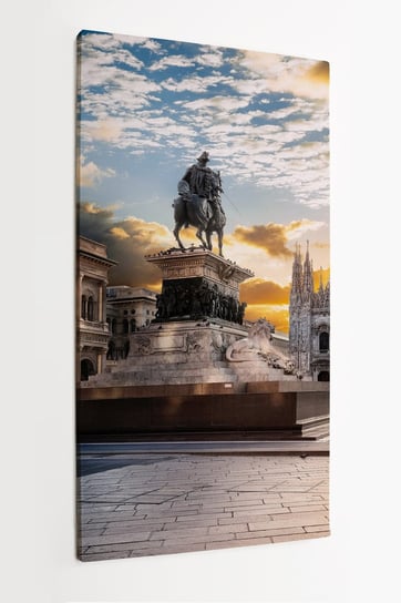 Obraz na płótnie HOMEPRINT, zabytki, pomnik, katedra, architektura, Mediolan, Włochy 50x100 cm HOMEPRINT