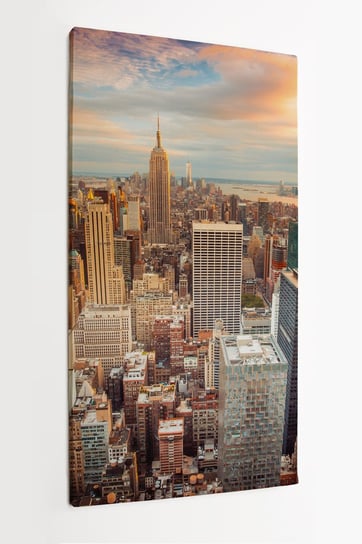 Obraz na płótnie HOMEPRINT, zachód słońca, Nowy Jork, Midtown Manhattan, USA 50x100 cm HOMEPRINT