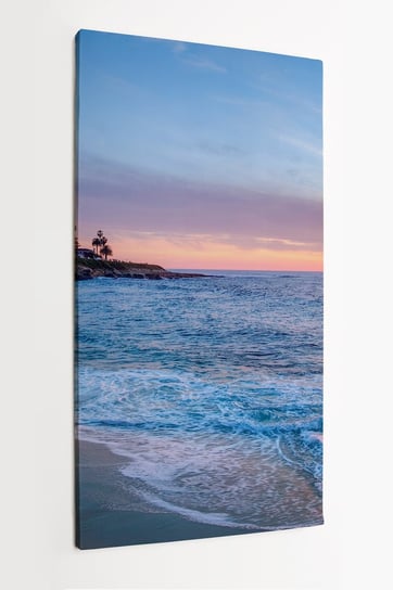 Obraz na płótnie HOMEPRINT, zachód słońca w La Jolla California, morze, plaża, wakacje, lato 60x120 cm HOMEPRINT