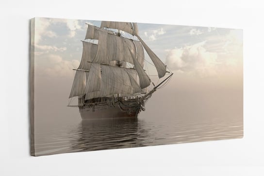 Obraz na płótnie HOMEPRINT, żaglowiec, morze, ocean, statek, piraci 120x50 cm HOMEPRINT