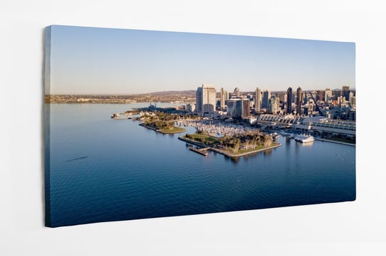 Obraz na płótnie HOMEPRINT, zatoka, panorama miasta, miasto San Diego 100x50 cm HOMEPRINT