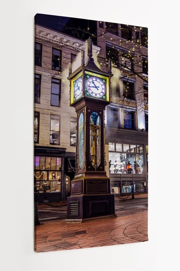 Obraz na płótnie HOMEPRINT, zegar parowy, Gastown Steam Clock, Vancouver, Kolumbia Brytyjska, Kanada 50x100 cm HOMEPRINT