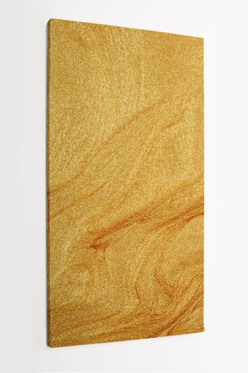 Obraz na płótnie HOMEPRINT, złota farba, rozlane złoto, abstrakcja 60x120 cm HOMEPRINT