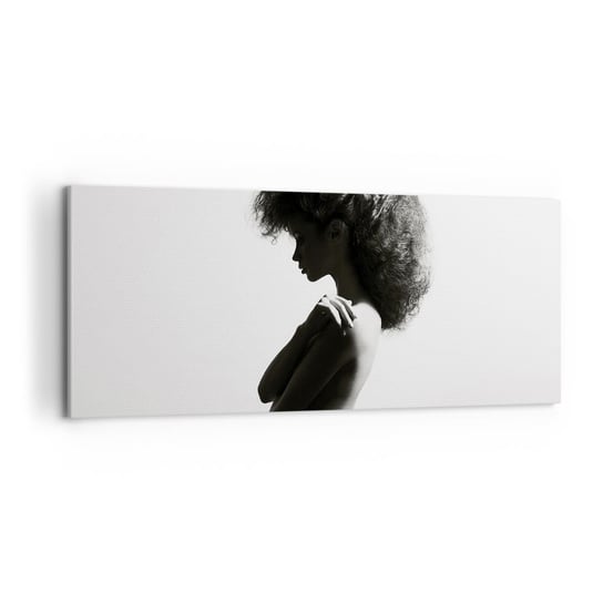 Obraz na płótnie - Jak kwiat na smukłej łodydze - 120x50cm - Kobieta Ciało Modelka - Nowoczesny obraz na ścianę do salonu do sypialni ARTTOR ARTTOR