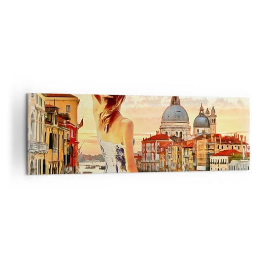 Obraz na płótnie - Jak przygoda to tylko w … - 160x50cm - Miasto Wenecja Architektura - Nowoczesny foto obraz w ramie do salonu do sypialni ARTTOR ARTTOR