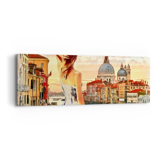 Obraz na płótnie - Jak przygoda to tylko w … - 90x30cm - Miasto Wenecja Architektura - Nowoczesny Canvas obraz do salonu do sypialni ARTTOR ARTTOR