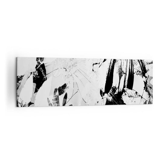 Obraz na płótnie - Jesień w negatywie - 160x50cm - Abstrakcja Kwiaty Grafika - Nowoczesny foto obraz w ramie do salonu do sypialni ARTTOR ARTTOR