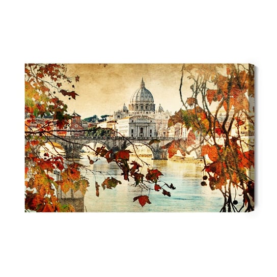 Obraz Na Płótnie Jesień W Rzymie 30x20 NC Inna marka