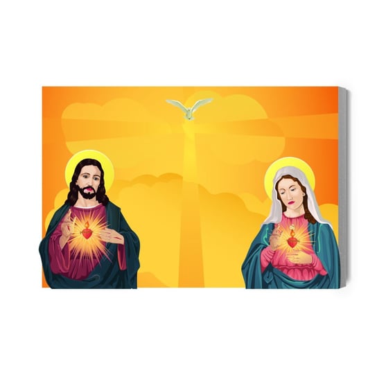 Obraz Na Płótnie Jezus I Maryja Panna 40x30 Inna marka