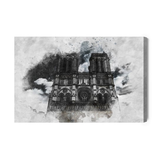 Obraz Na Płótnie Katedra Notre Dame, Paryż 90x60 NC Inna marka