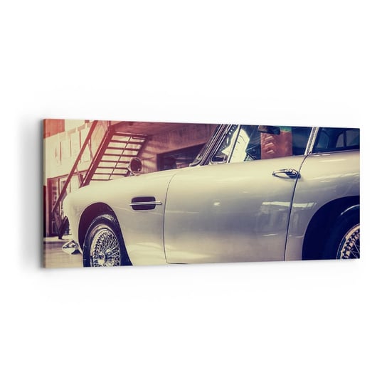 Obraz na płótnie - Klasyka się nie starzeje - 100x40cm - Samochód Motoryzacja Vintage - Nowoczesny foto obraz w ramie do salonu do sypialni ARTTOR ARTTOR