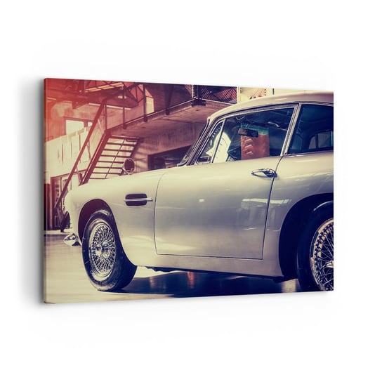 Obraz na płótnie - Klasyka się nie starzeje - 120x80cm - Samochód Motoryzacja Vintage - Nowoczesny obraz na ścianę do salonu do sypialni ARTTOR ARTTOR