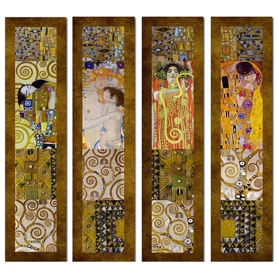 Obraz na płótnie Klimt 1 100x100 (4 panele) Legendarte