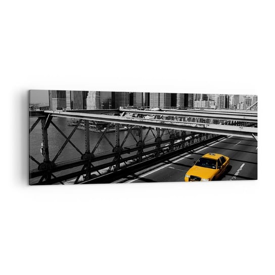 Obraz na płótnie - Kolor wielkiego miasta - 140x50cm - Miasto Nowy Jork Architektura - Nowoczesny Canvas obraz do salonu do sypialni ARTTOR ARTTOR