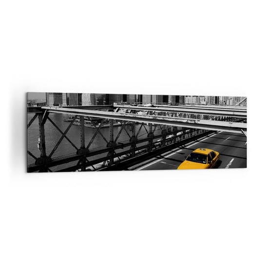 Obraz na płótnie - Kolor wielkiego miasta - 160x50cm - Miasto Nowy Jork Architektura - Nowoczesny foto obraz w ramie do salonu do sypialni ARTTOR ARTTOR
