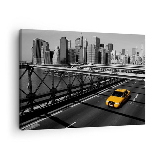 Obraz na płótnie - Kolor wielkiego miasta - 70x50cm - Miasto Nowy Jork Architektura - Nowoczesny Canvas obraz do salonu do sypialni ARTTOR ARTTOR