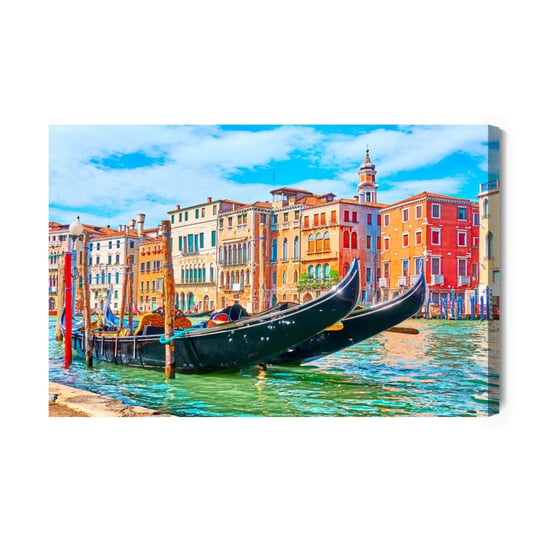 Obraz Na Płótnie Kolorowe Budynki W Wenecji 100x70 Inna marka