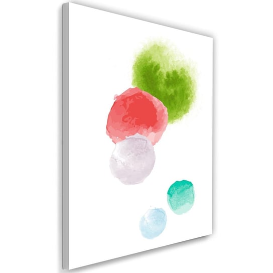 Obraz na płótnie, kolorowe kropki, 40x60 cm Feeby