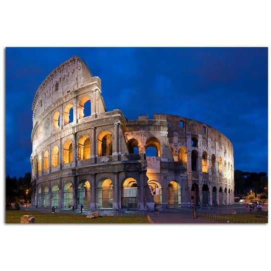 Obraz na płótnie, Koloseum nocą, 70x50 cm Feeby