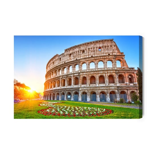 Obraz Na Płótnie Koloseum O Wschodzie Słońca 3D 100x70 NC Inna marka
