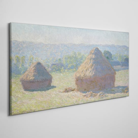 Obraz Na Płótnie Koniec lata siano Monet 100x50 cm Coloray