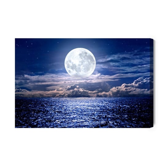 Obraz Na Płótnie Księżyc W Pełni Nad Morzem 120x80 NC Inna marka
