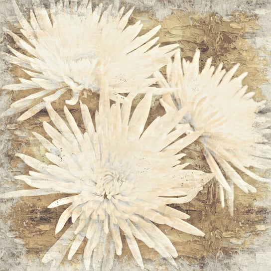 Obraz na płótnie Kwiaty, beżowo-biały Art-Canvas