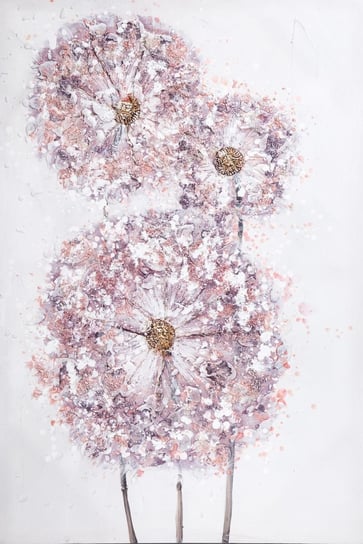 Obraz Na Płótnie Kwiaty Flore 60X90 Różowy Eurofirany