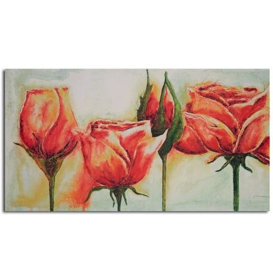 Obraz na płótnie, Kwiaty róży, 80x60 cm Feeby