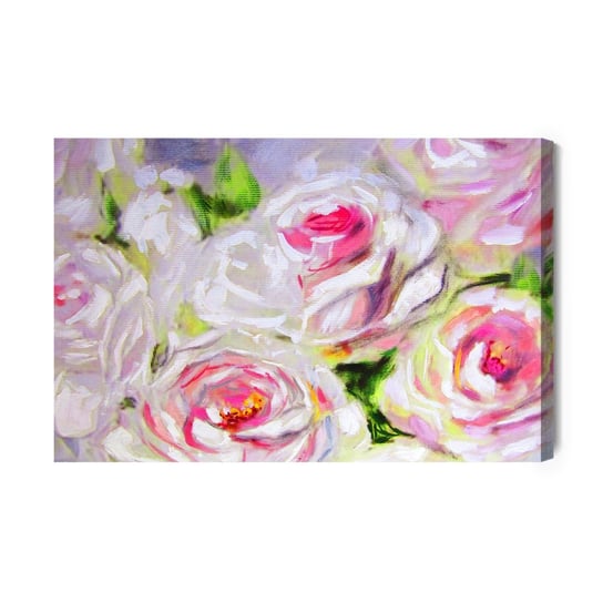 Obraz Na Płótnie Kwitnące Róże Jak Namalowane 90x60 Inna marka