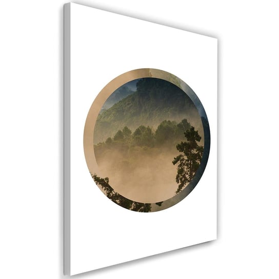 Obraz na płótnie, las w kole, 60x90 cm Feeby