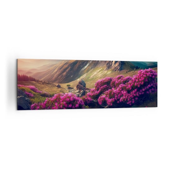 Obraz na płótnie - Lato w górach - 160x50cm - Krajobraz Natura Góry - Nowoczesny foto obraz w ramie do salonu do sypialni ARTTOR ARTTOR