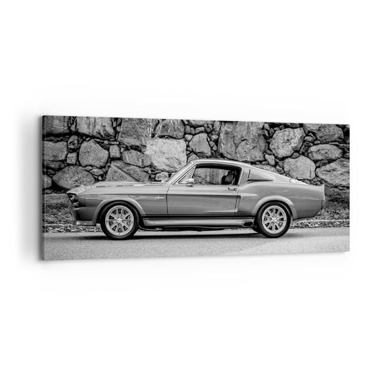 Obraz na płótnie - Legenda lat 60. - 120x50cm - Samochód Vintage Motoryzacja Samochód Sportowy - Nowoczesny obraz na ścianę do salonu do sypialni ARTTOR ARTTOR