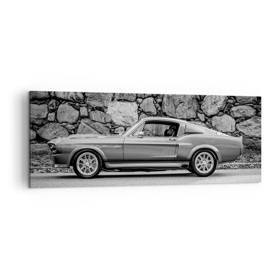 Obraz na płótnie - Legenda lat 60. - 140x50cm - Samochód Vintage Motoryzacja Samochód Sportowy - Nowoczesny Canvas obraz do salonu do sypialni ARTTOR ARTTOR