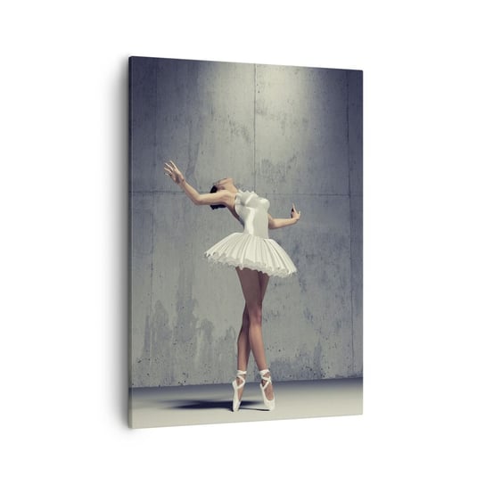 Obraz na płótnie - Lekko jak ptak - 50x70cm - Baletnica Balet Taniec - Nowoczesny Canvas obraz do salonu do sypialni ARTTOR ARTTOR