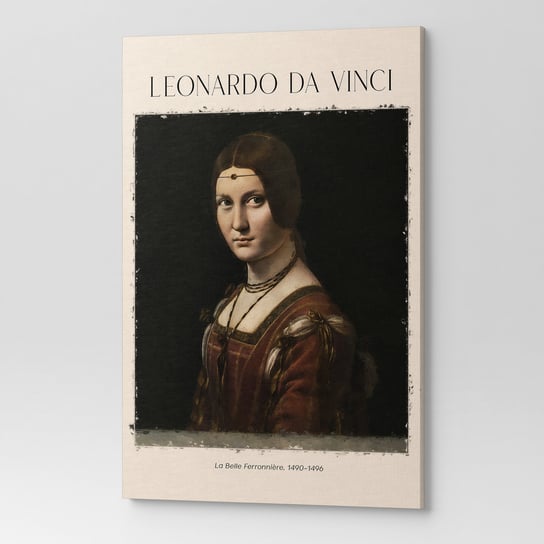 Obraz na płótnie LEONARDO DA VINCI LA BELLE FERRONNERE REP00033 70X100 Wave Print