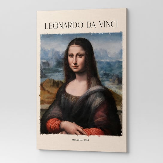 Obraz na płótnie LEONARDO DA VINCI MONA LISA REP00030 30X40 Wave Print