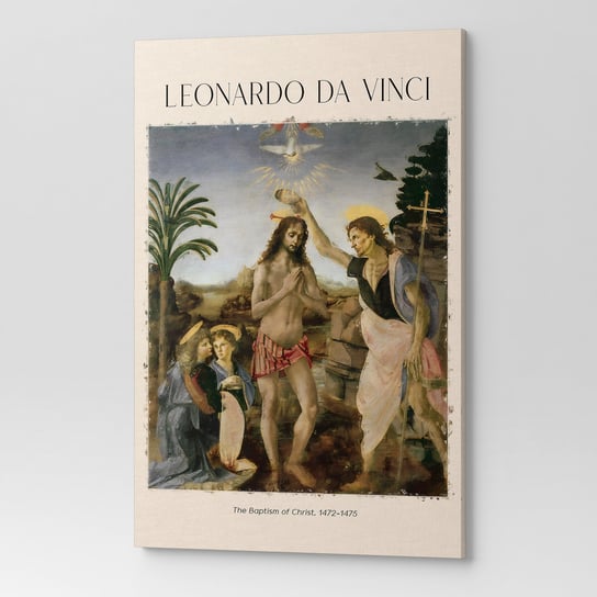 Obraz na płótnie LEONARDO DA VINCI THE BAPTISM OF CHRIST REP00026 60x90 Wave Print