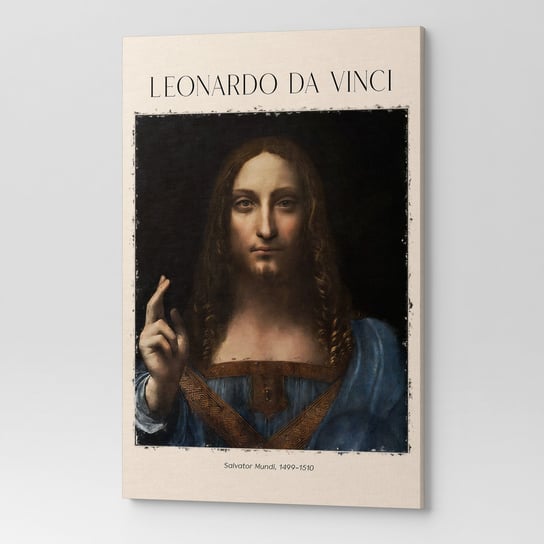 Obraz Na Płótnie Leonardo Da Vinci Zbawiciel Świata Rep00032 50X70 Wave Print