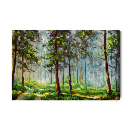 Obraz Na Płótnie Leśny Krajobraz Jak Malowany 120x80 Inna marka