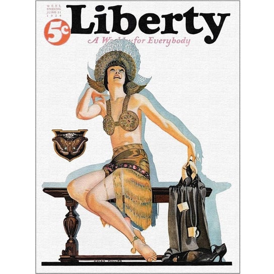 Obraz na płótnie Liberty Mag. June 1924 40x50 Legendarte