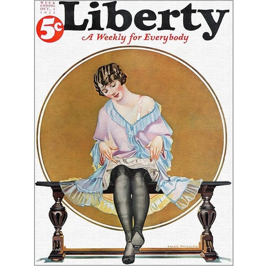 Obraz na płótnie Liberty Mag. Oct. 1924 40x50 Legendarte