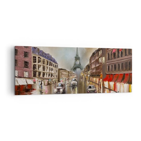 Obraz na płótnie - Liczy się tylko ona - 140x50cm - Wieża Eiffla Miasto Paryż - Nowoczesny Canvas obraz do salonu do sypialni ARTTOR ARTTOR