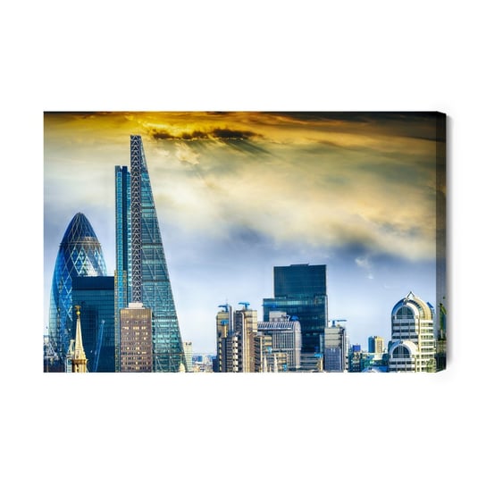 Obraz Na Płótnie Londyńskie Drapacze Chmur 3D 90x60 Inna marka