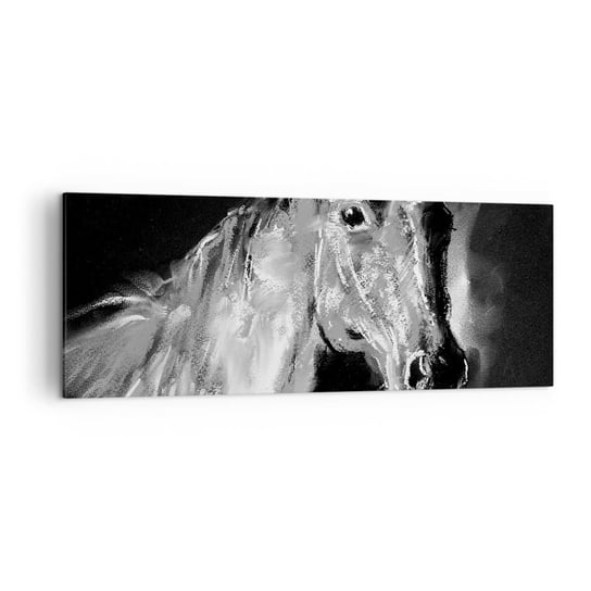 Obraz na płótnie - Lśnienie szlachetnej duszy - 140x50cm - Zwierzęta Koń Klacz - Nowoczesny Canvas obraz do salonu do sypialni ARTTOR ARTTOR