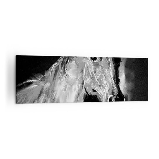 Obraz na płótnie - Lśnienie szlachetnej duszy - 160x50cm - Zwierzęta Koń Klacz - Nowoczesny foto obraz w ramie do salonu do sypialni ARTTOR ARTTOR