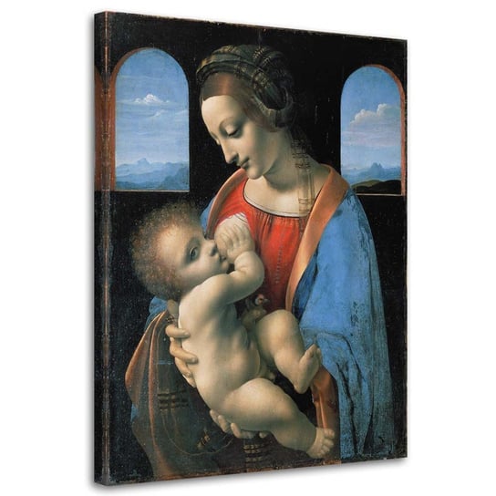 Obraz na płótnie, Madonna Litta - Da Vinci reprodukcja - 40x60 Inna marka