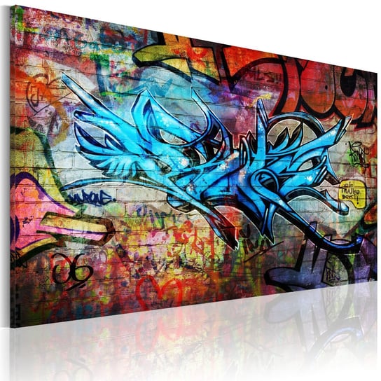 Obraz na płótnie malarskim: Barwne graffiti, 60x90 cm zakup.se