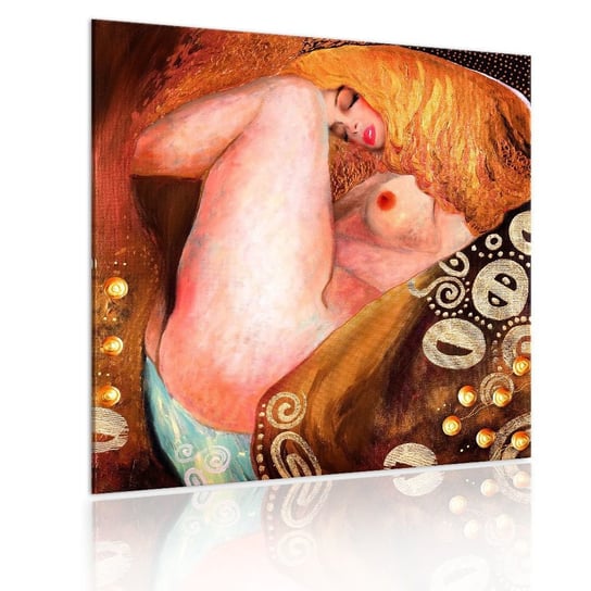 Obraz na płótnie malarskim: Malowany akt, kobieta, 60x60 cm zakup.se